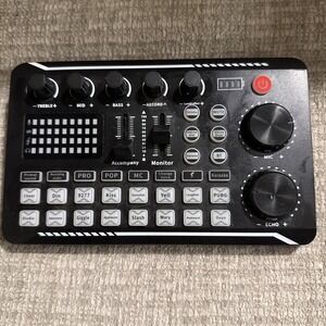 Live Sound Card and Audio Interface with DJ Mixer Effects and Voice Changer